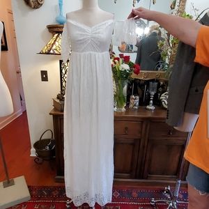 White lace Maxi Dress